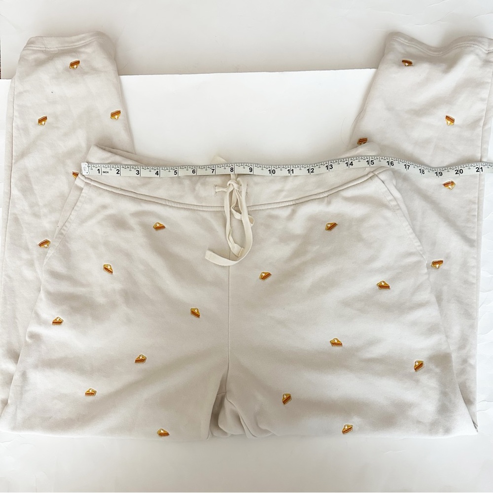 LOU & GREY Pumpkin Pie Embroidered Lounge Sweatpants Size Large - Picture 6 of 11